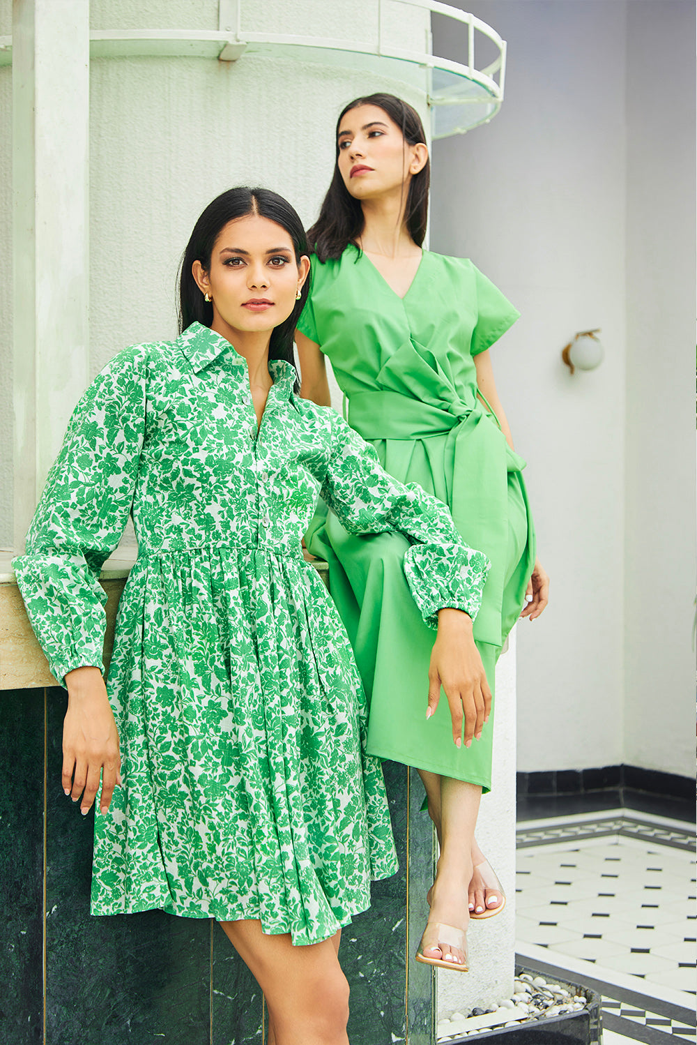 Cotton Shirt Short Dress